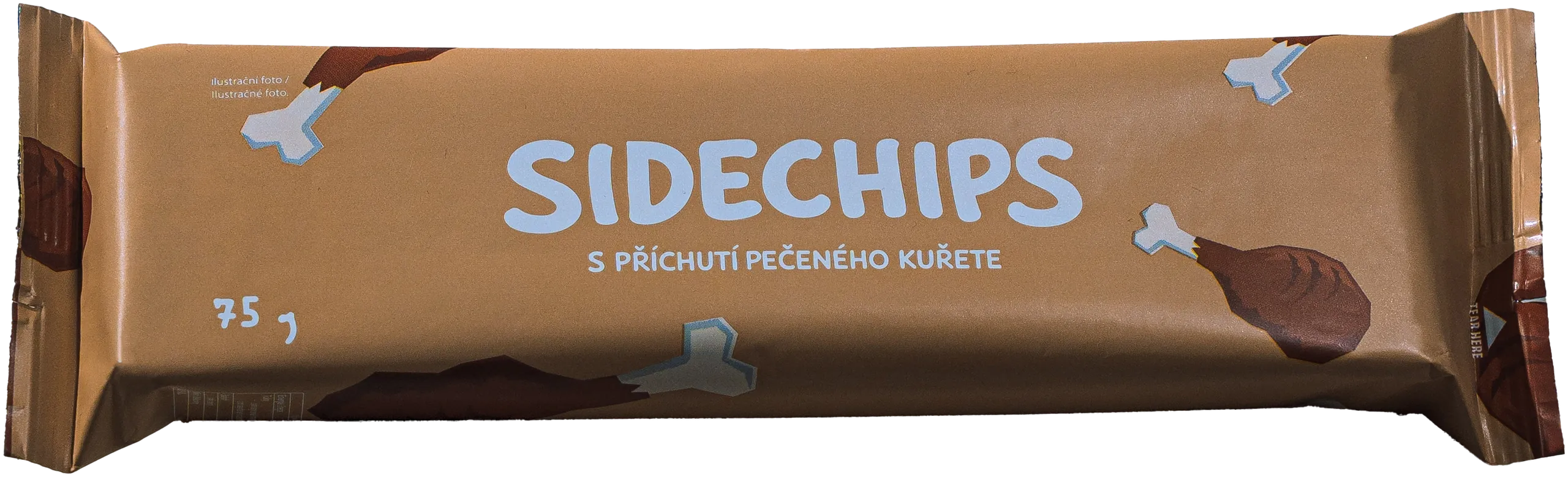 Balíček Sidechips s příchutí pečeného kuřete, 75 g